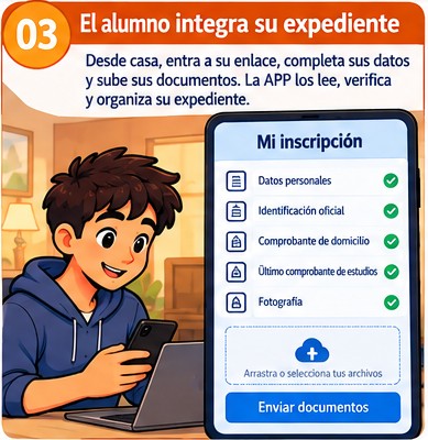 Recorrido del alumno, paso 3