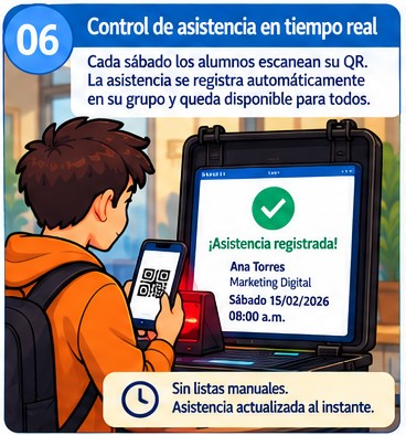 Trabajo interno de la escuela, paso 6