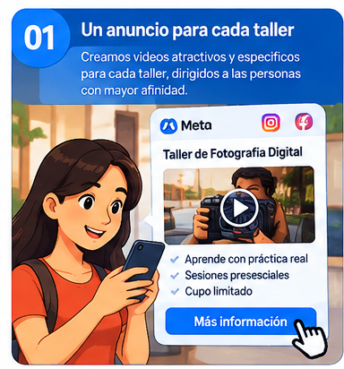 Escena 01: Un anuncio para cada taller